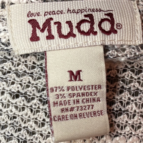 Mudd black and white tribal kimono cover up - Picture 5 of 6